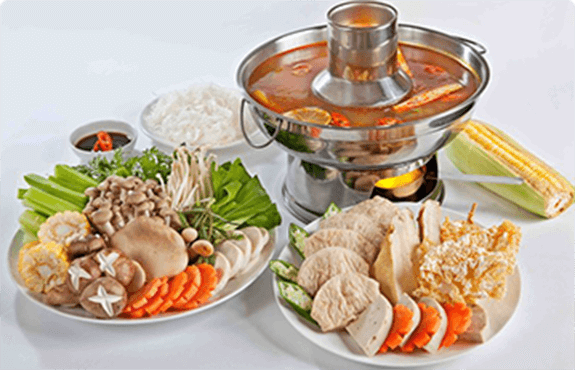 Lẩu thái dùng với miến